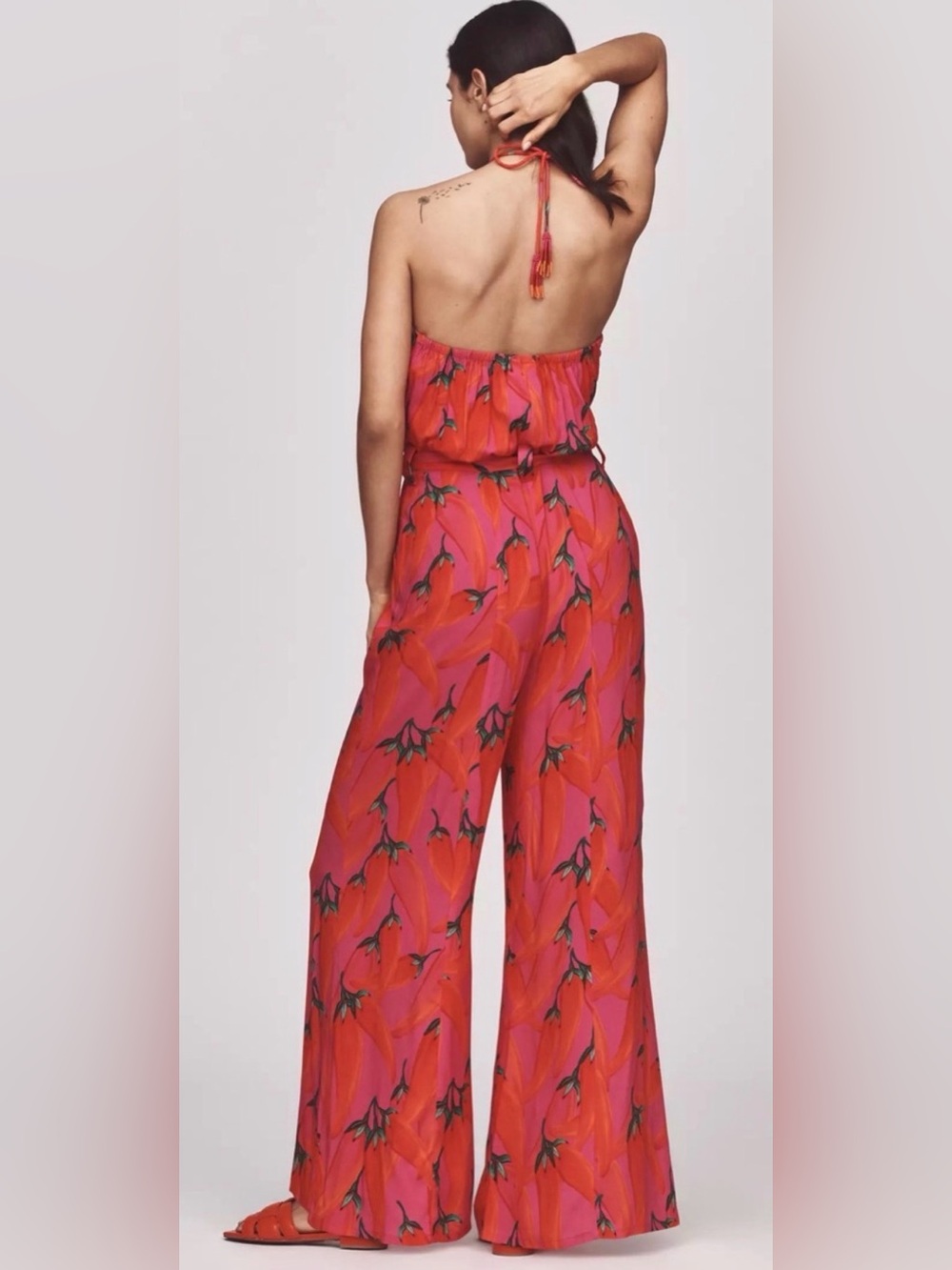 Farm Rio Halter Jumpsuit Size Medium